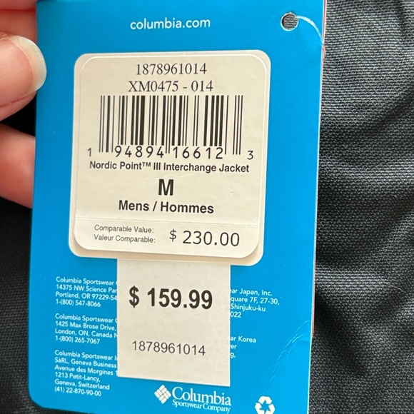 Columbia Men's Black Interchange Ski Jacket - Picture 8 of 8